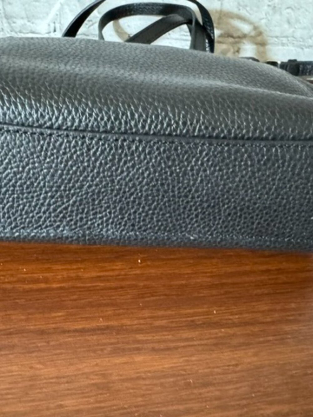 Coach Kelsey Satchel Black Pebbled Leather Gold Hardware NWOT Pristine Crossbody - Picture 4 of 11